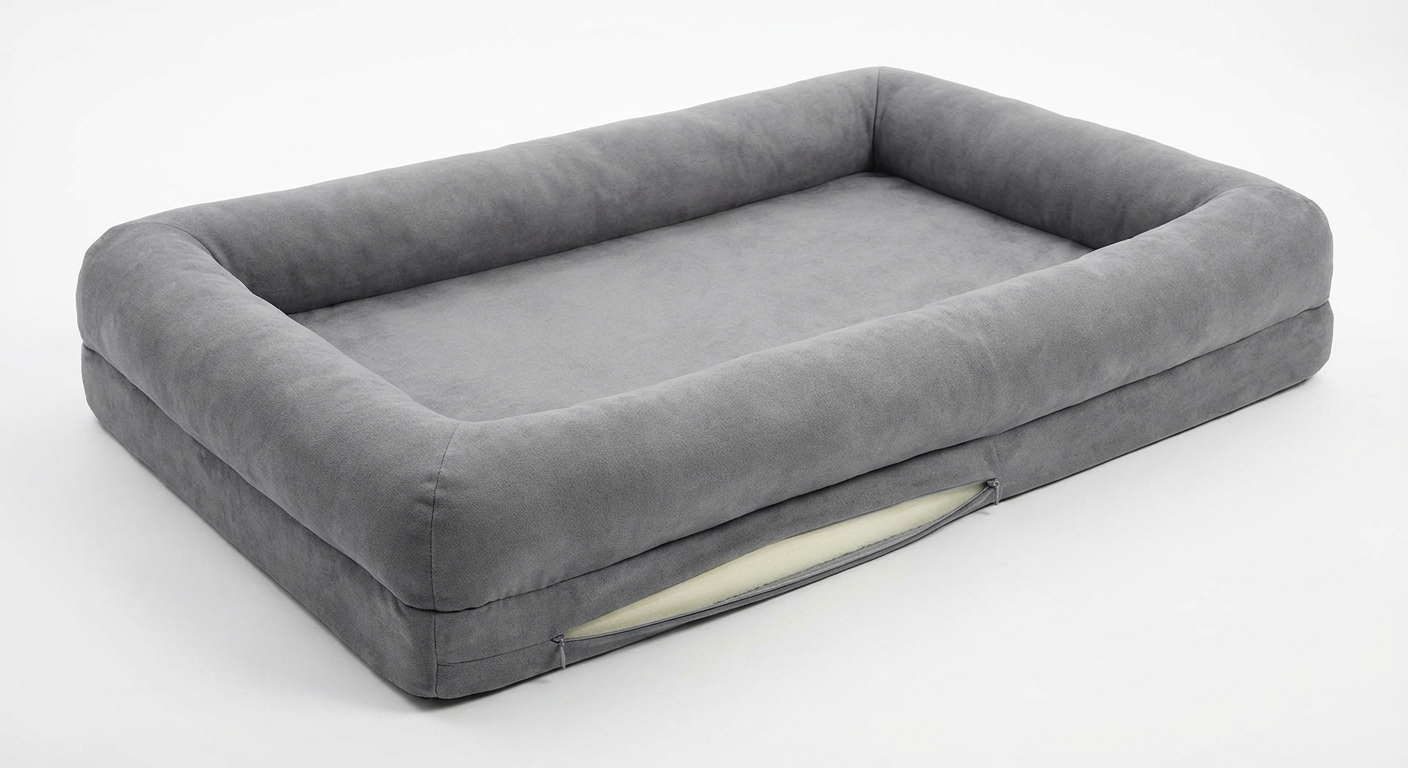 Bark Folk Orthopedic Memory Foam Dog Bed (Large)